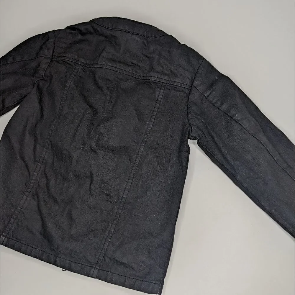 Art Class Black Zip Moto Jacket size XS